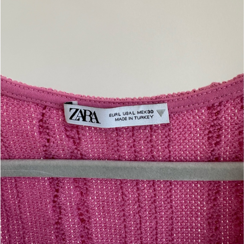 Pink Zara Cable Knit Top - Picture 3 of 3